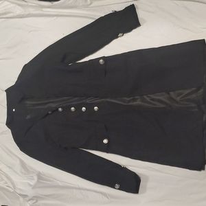 Black Trench Coat Size Medium
